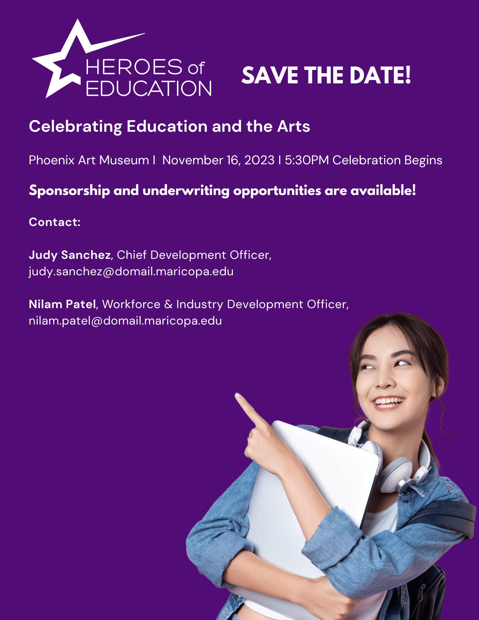 Celebrating Education and the arts on November 16, 2023
