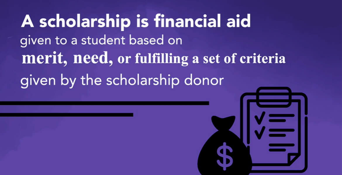 Informative video on what a scholarship is