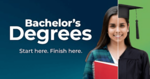 Bachelor's Degrees start here. Finish here.